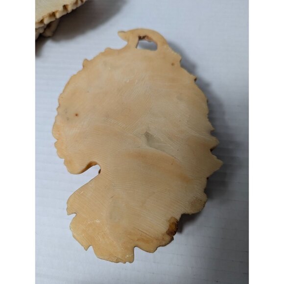 Italian Lava Stone tuff Resin Wall Plaques Musical Figures - Set Of 2 9 inch - Picture 10 of 14